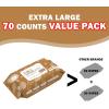 imageAir Jungles 3in1 Leather Cleaner Wipes 70 Count Extra Large 8quot x 10quot Size Clean Condition Protect Wipes for Vinyl and Leather Apparel Furniture Auto Car Interior Shoes Boots Bags70 Count Pack of 1