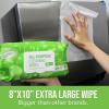 imageAir Jungles All Purpose Car and Home Cleaning Wipes 70 Count Extra Large 8quot x 10quot for Car Interior Household Appliance Furniture Gym Equipment Table Chair for Cafeteria School Office70 Count Pack of 3