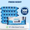 imageAir Jungles Flushable Wipes 6 Pack 300 Wipes Extra Large 7quotx7quot Gentle Cleansing Adult Wet Wipes Fresh Scent Moisturizing with Aloe Vera ampamp Vitamin E50 Count Pack of 6