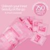 imageAir Jungles Makeup Remover Wipes Singles 25 Count  Extra Large 6quot x 8quot FragranceFree AlcoholFree Ultra Soft Makeup Cleaning Wipe for Travel Goodie Bags and Daily Use25 Count Pack of 30