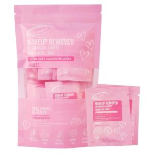 imageAir Jungles Makeup Remover Wipes Singles 25 Count  Extra Large 6quot x 8quot FragranceFree AlcoholFree Ultra Soft Makeup Cleaning Wipe for Travel Goodie Bags and Daily Use25 Count Pack of 1
