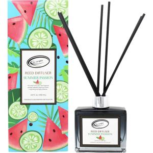 imageAir Jungles Poppy Entice Fragrances Reed Diffuser Set with Sticks Poppy Entice Scent Incense Oil Essential Oil Air Freshener for Home Office Gym and Room Diffuser 34 fl ozSummer Passion