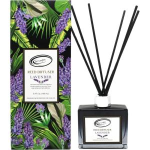 imageAir Jungles Poppy Entice Fragrances Reed Diffuser Set with Sticks Poppy Entice Scent Incense Oil Essential Oil Air Freshener for Home Office Gym and Room Diffuser 34 fl ozLavender