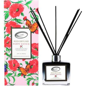 imageAir Jungles Poppy Entice Fragrances Reed Diffuser Set with Sticks Poppy Entice Scent Incense Oil Essential Oil Air Freshener for Home Office Gym and Room Diffuser 34 fl ozPoppy Entice