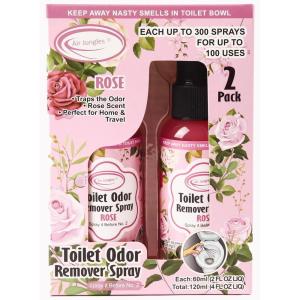 imageAir Jungles Toilet Poop Odor Eliminator Spray Lavender Scent Spray It Before No2 Up to 100 Uses Per Bottle For Home Travel Office Bathroom and College Dorm BathroomRose